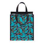 Australian Aboriginal Boomerang Print Insulated Lunch Tote