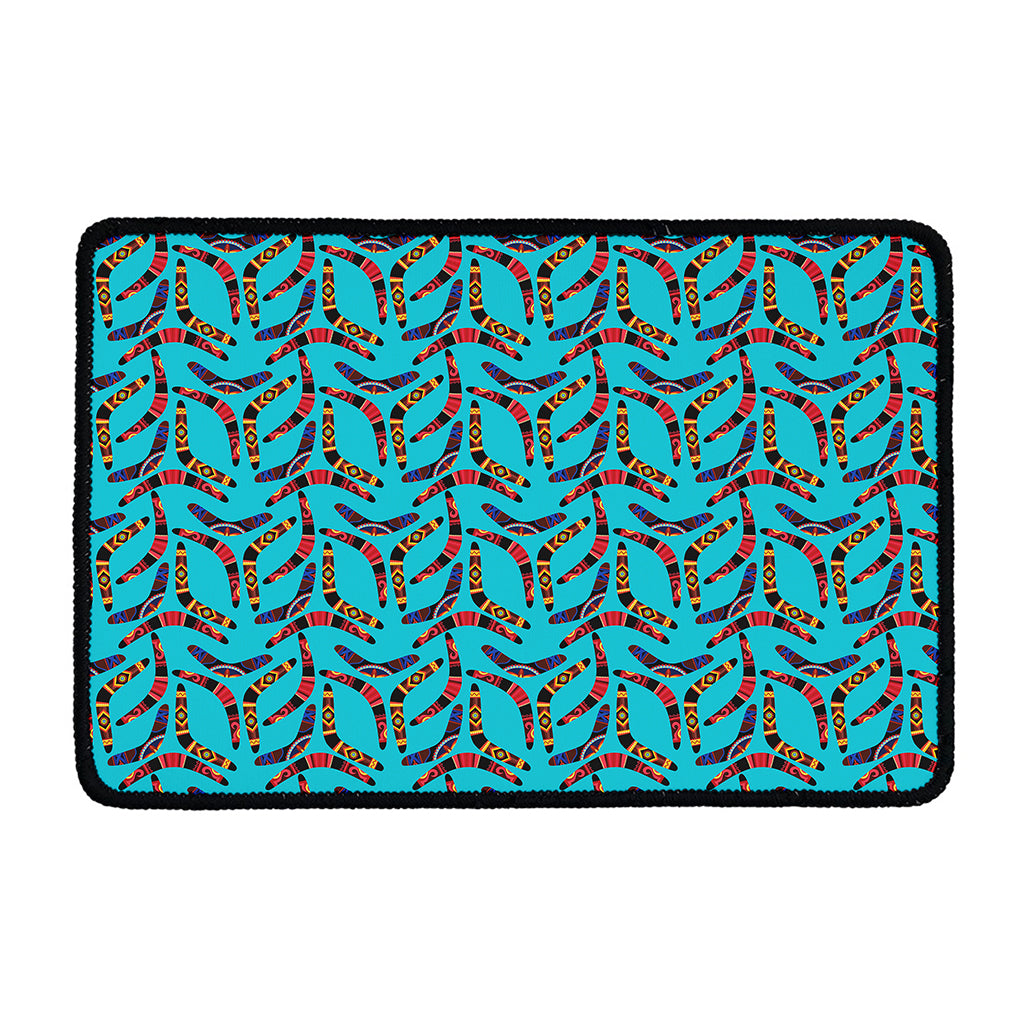 Australian Aboriginal Boomerang Print Kitchen Mat
