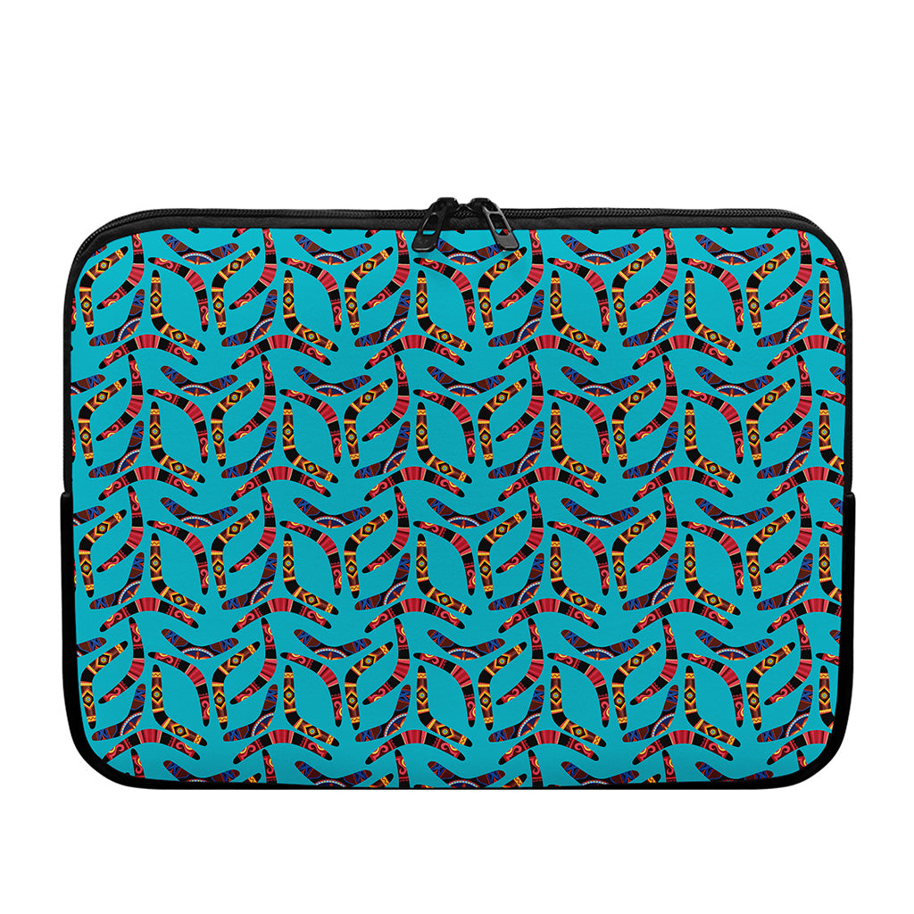 Australian Aboriginal Boomerang Print Laptop Sleeve