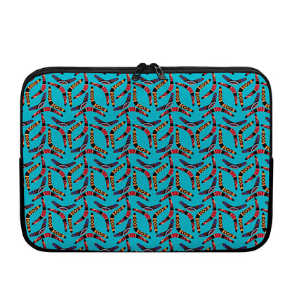 Australian Aboriginal Boomerang Print Laptop Sleeve