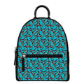 Australian Aboriginal Boomerang Print Leather Backpack