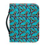 Australian Aboriginal Boomerang Print Leather Bible Cover