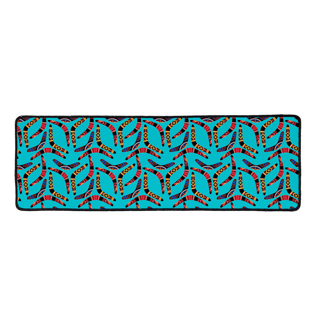 Australian Aboriginal Boomerang Print Long Kitchen Mat