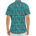 Australian Aboriginal Boomerang Print Men's Deep V-Neck Shirt