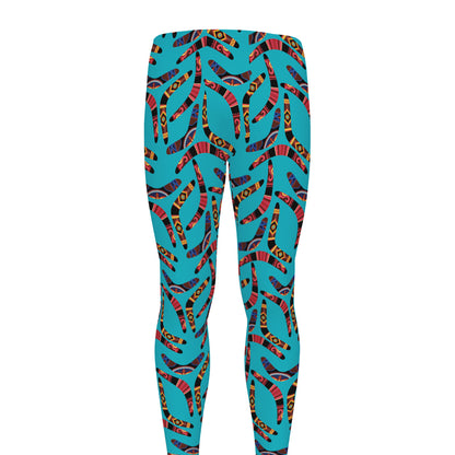 Australian Aboriginal Boomerang Print Men's leggings