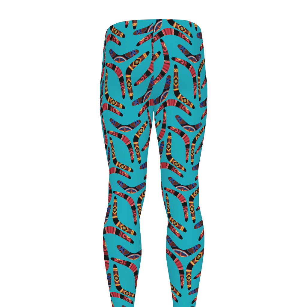Australian Aboriginal Boomerang Print Men's leggings