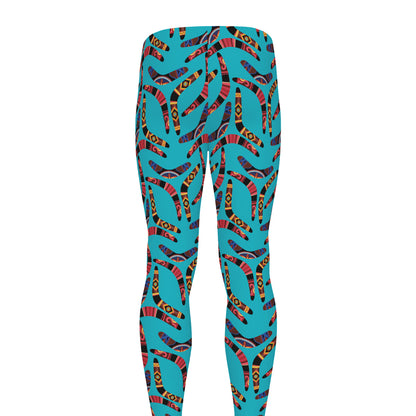 Australian Aboriginal Boomerang Print Men's leggings