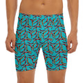 Australian Aboriginal Boomerang Print Men's Long Boxer Briefs