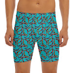 Australian Aboriginal Boomerang Print Men's Long Boxer Briefs
