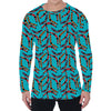 Australian Aboriginal Boomerang Print Men's Long Sleeve T-Shirt