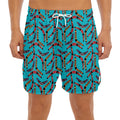 Australian Aboriginal Boomerang Print Men's Split Running Shorts