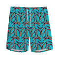 Australian Aboriginal Boomerang Print Men's Athletic Shorts