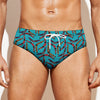 Australian Aboriginal Boomerang Print Men's Swim Briefs