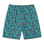 Australian Aboriginal Boomerang Print Men's Swim Trunks