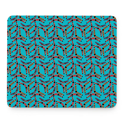 Australian Aboriginal Boomerang Print Mouse Pad