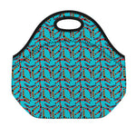 Australian Aboriginal Boomerang Print Neoprene Lunch Bag
