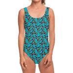 Australian Aboriginal Boomerang Print One Piece Swimsuit