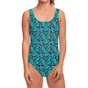 Australian Aboriginal Boomerang Print One Piece Swimsuit