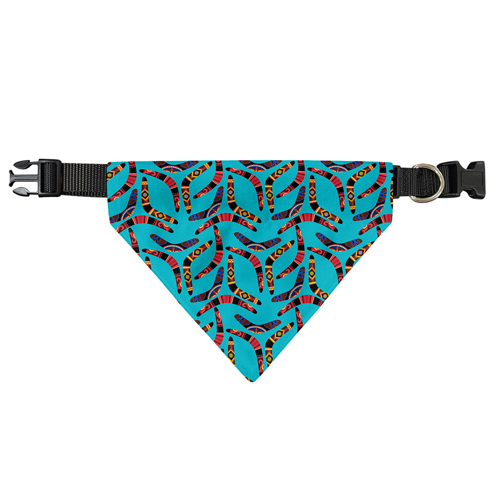 Australian Aboriginal Boomerang Print Over The Collar Dog Bandana
