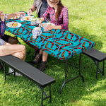 Australian Aboriginal Boomerang Print Picnic Table Cover
