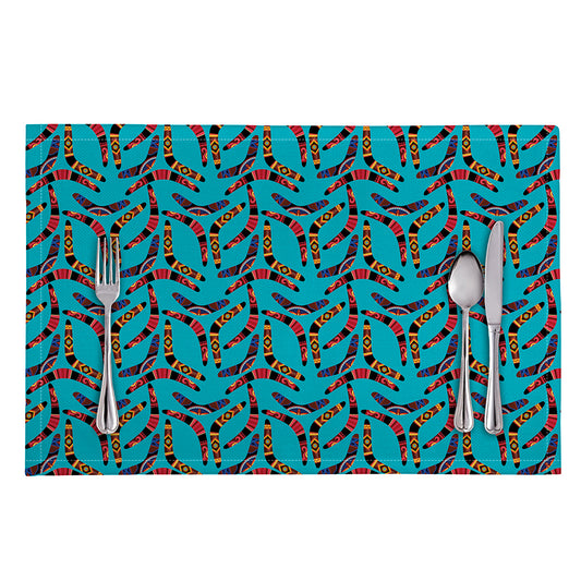 Australian Aboriginal Boomerang Print Placemat