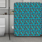 Australian Aboriginal Boomerang Print Polyester Shower Curtain