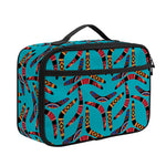 Australian Aboriginal Boomerang Print Portable Lunch Bag