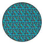 Australian Aboriginal Boomerang Print Round Floor Mat