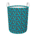 Australian Aboriginal Boomerang Print Round Laundry Basket