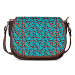 Australian Aboriginal Boomerang Print Saddle Bag