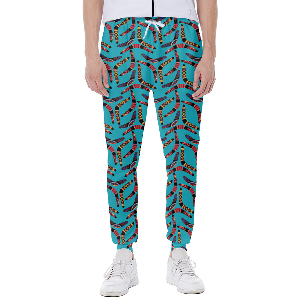 Australian Aboriginal Boomerang Print Scuba Joggers