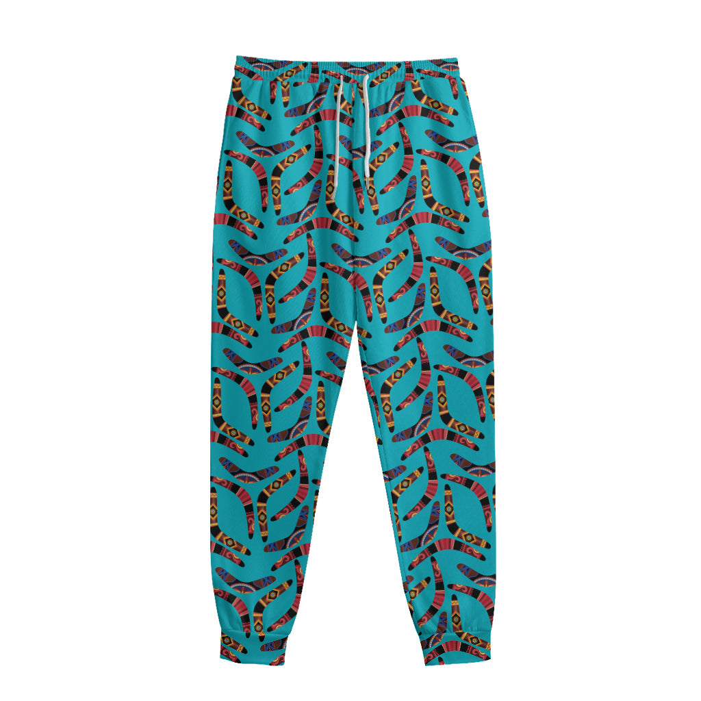 Australian Aboriginal Boomerang Print Sweatpants