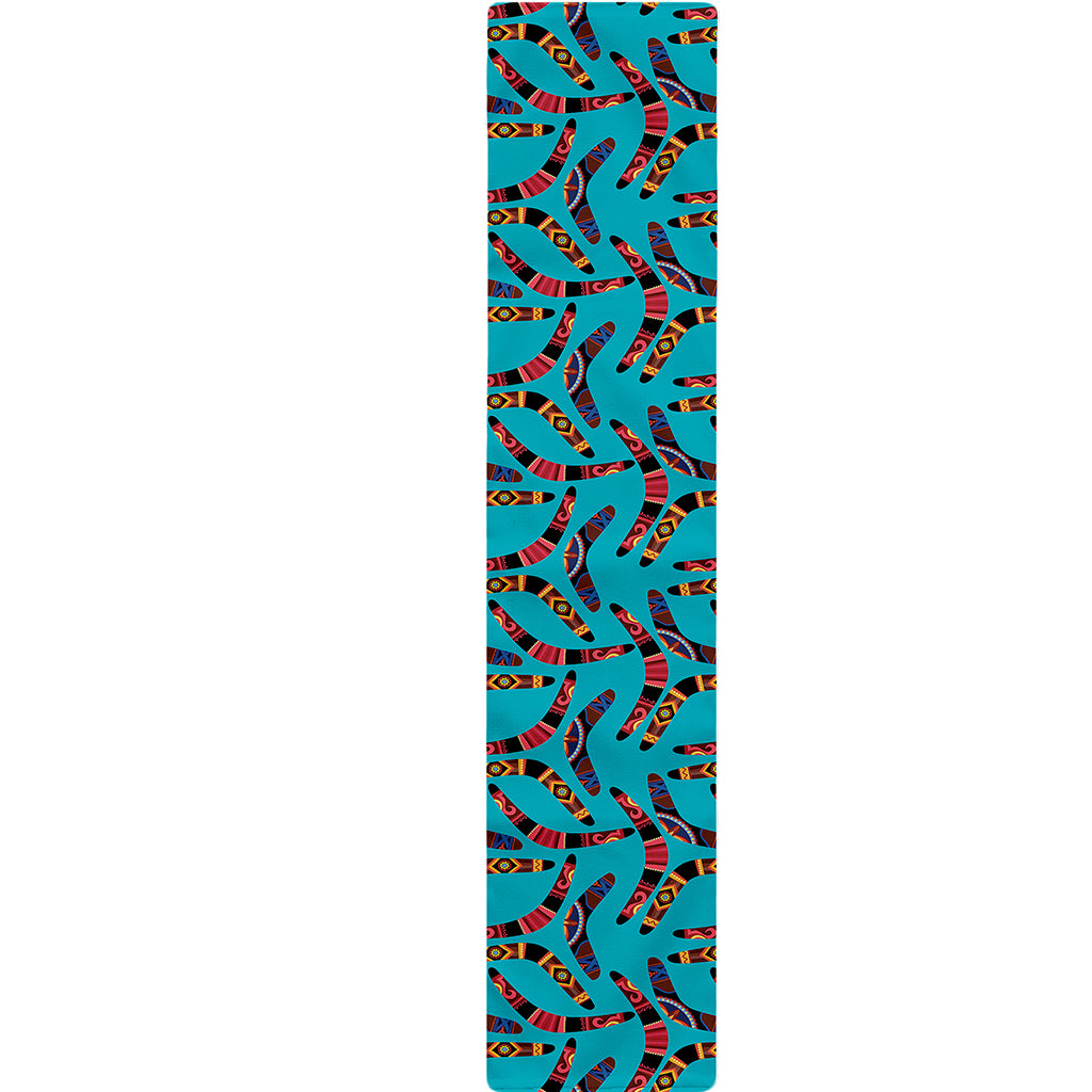Australian Aboriginal Boomerang Print Table Runner