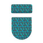 Australian Aboriginal Boomerang Print Toilet Lid And Tank Cover Set