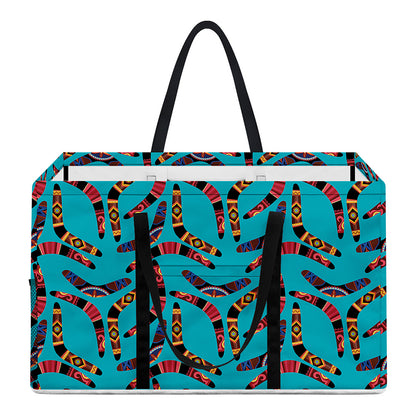 Australian Aboriginal Boomerang Print Utility Tote Bag