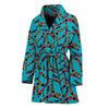 Australian Aboriginal Boomerang Print Women's Bathrobe