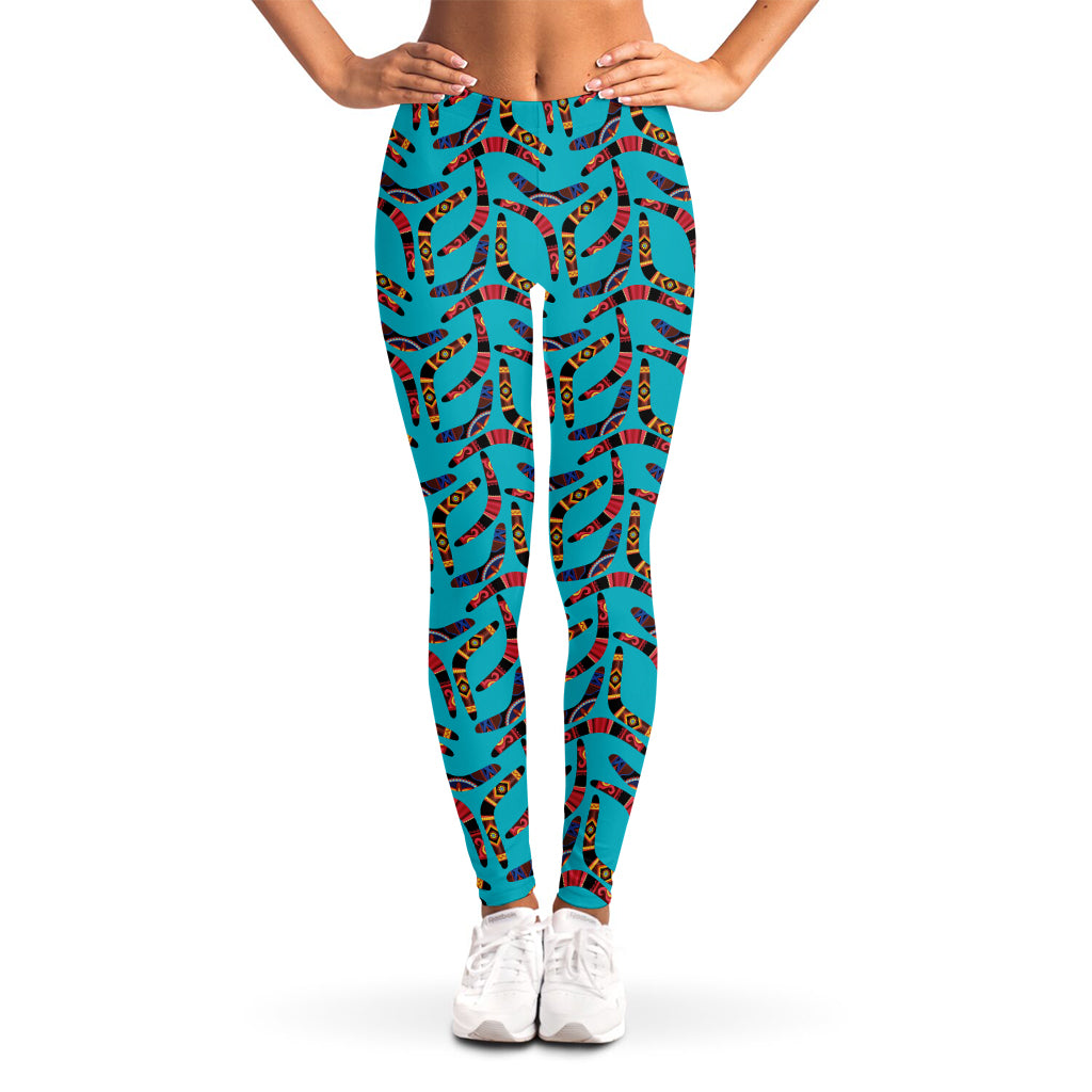 Australian Aboriginal Boomerang Print Women's Leggings