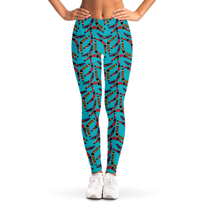 Australian Aboriginal Boomerang Print Women's Leggings