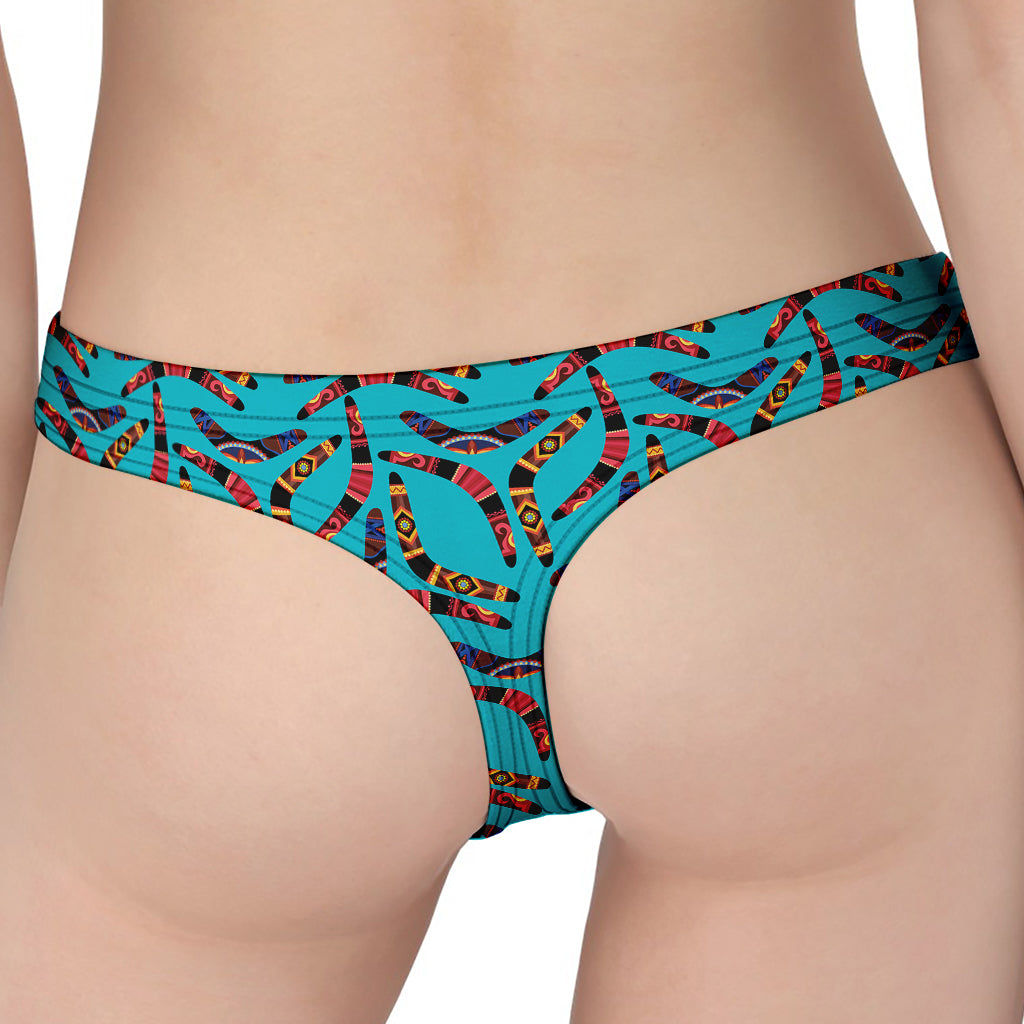 Australian Aboriginal Boomerang Print Women's Thong