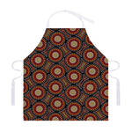 Australian Aboriginal Dot Pattern Print Adjustable Apron