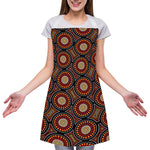 Australian Aboriginal Dot Pattern Print Adjustable Apron