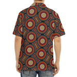 Australian Aboriginal Dot Pattern Print Aloha Shirt