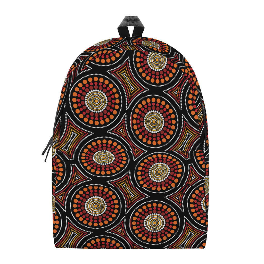 Australian Aboriginal Dot Pattern Print Backpack