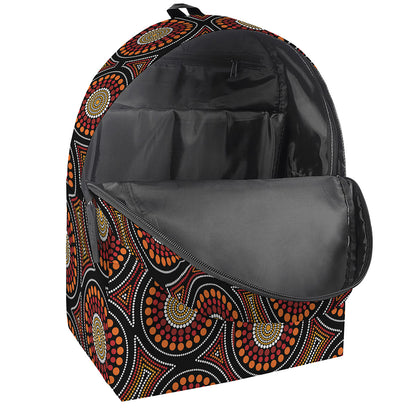 Australian Aboriginal Dot Pattern Print Backpack