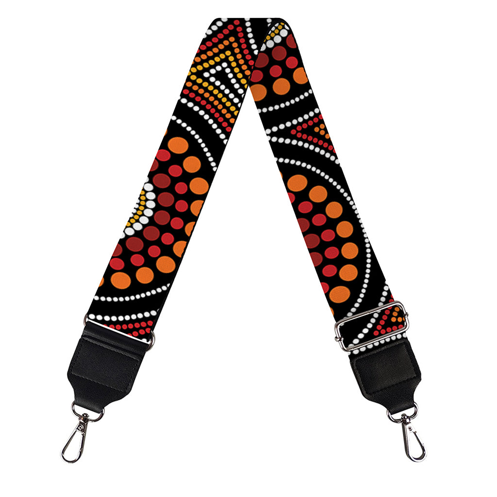 Australian Aboriginal Dot Pattern Print Bag Strap