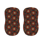 Australian Aboriginal Dot Pattern Print Bar Stool Covers