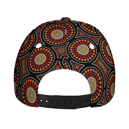 Australian Aboriginal Dot Pattern Print Baseball Cap