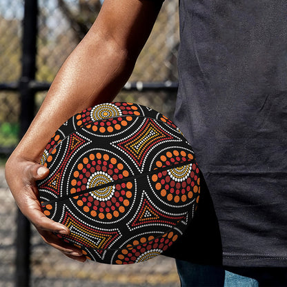 Australian Aboriginal Dot Pattern Print Basketball