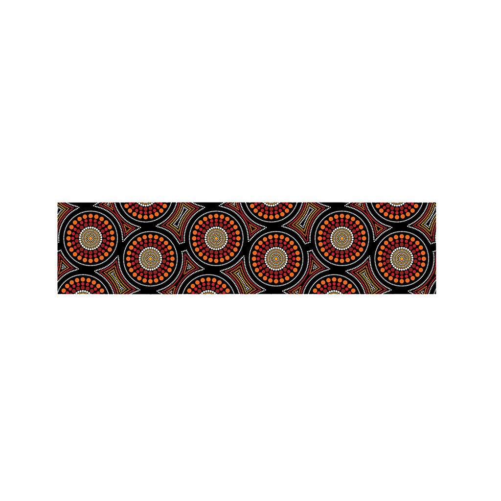 Australian Aboriginal Dot Pattern Print Bed Runner