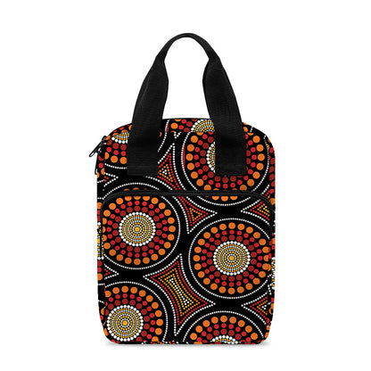Australian Aboriginal Dot Pattern Print Bible Tote Bag